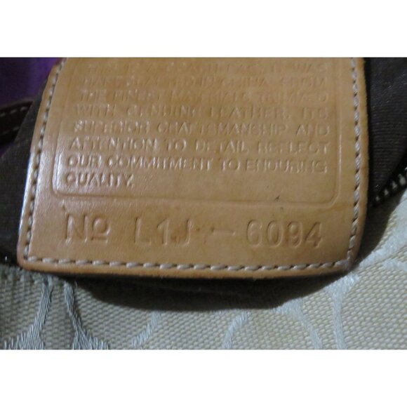 Coach 2001Cream & Tan Demi Baguette Bag in Signature C Canvas & Vachetta Leather - Picture 6 of 11